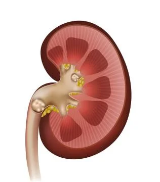 Kidney stones Stock Illustration