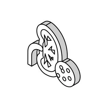 Kidneys problem isometric icon vector illustration Stock Illustration