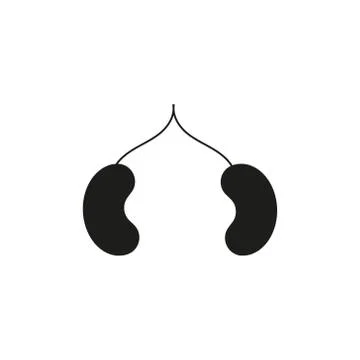 Kidneys vector icon simple element illustration can be use for mobile and web Stock Illustration