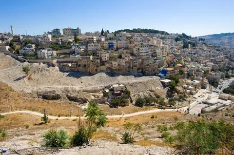Kidron valley in Jerusalem Stock Photos