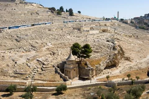 Kidron valley in Jerusalem Stock Photos