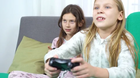 Kids addicted to internet games Stock Footage 101293435