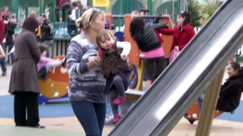 Kids And Playing Field Stock Footage 46039802