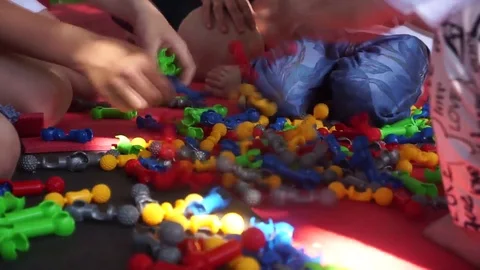 Kids are playing games Stock Footage 110577250