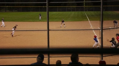 Kids Baseball Game Stock Footage 64203725