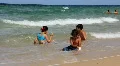 Kids on the beach HD Footage
