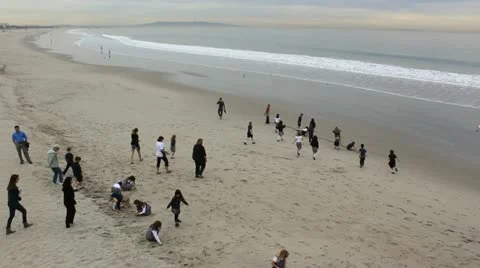 Kids On The Beach Video stock 20512315