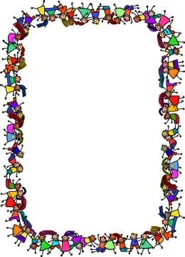 Kids Border Stock-Illustration