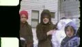 KIDS BUILD Frosty the SNOWMAN Christmas 1960s Vintage Film Home Movie 5516 HD Footage