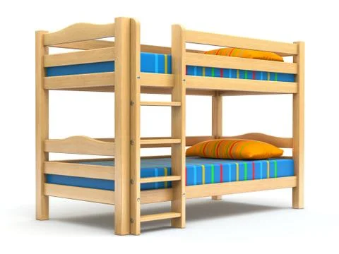 Kids bunk bed Stock Illustration