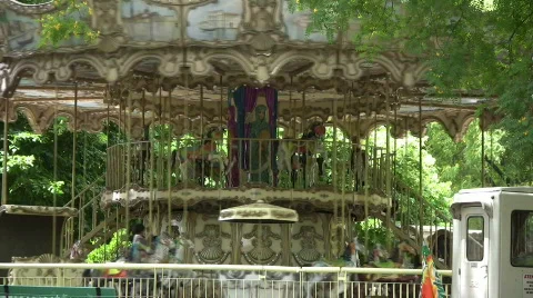 Kids Carousel Stock-Footage 292772
