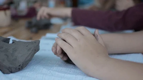 Kids clay Stock Footage 123653705