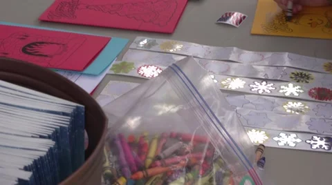 Kids Coloring Stock Footage 58707096