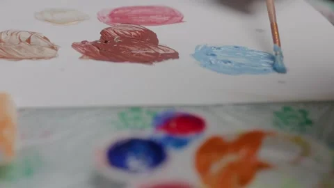 Kids coloring Stock Footage 242435697