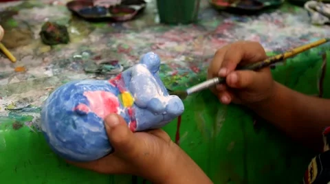 Kids coloring.3 Stock Footage 41760007