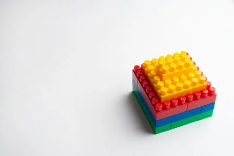 Kids development, Building blocks and construction Stock Photos