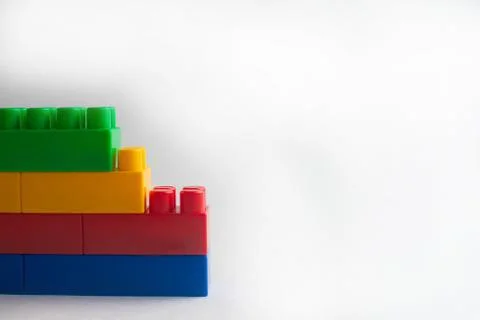 Kids development, Building blocks and construction Stock Photos