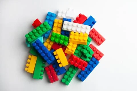 Kids development, Building blocks and construction Stock Photos