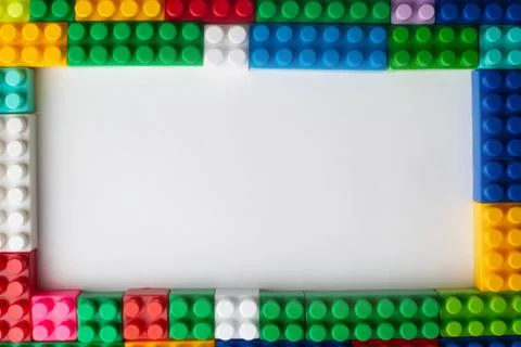 Kids development, Building blocks and construction Stock Photos