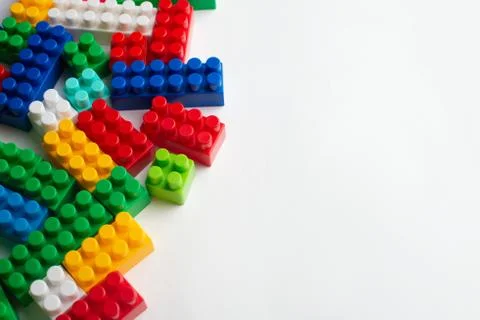 Kids development, Building blocks and construction Stock Photos