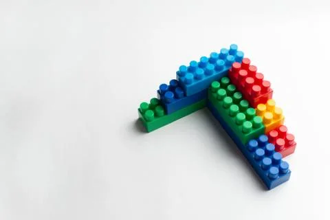 Kids development, Building blocks and construction Stock Photos