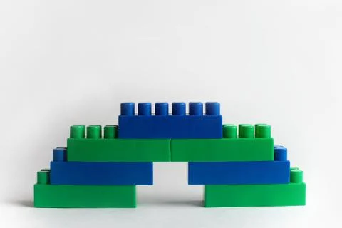 Kids development, Building blocks and construction Stock Photos