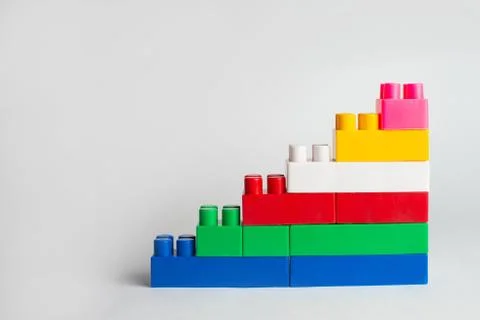 Kids development, Building blocks and construction Stock Photos