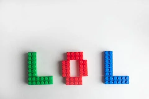 Kids development, Building blocks and construction, Alphabet and heart Stock Photos