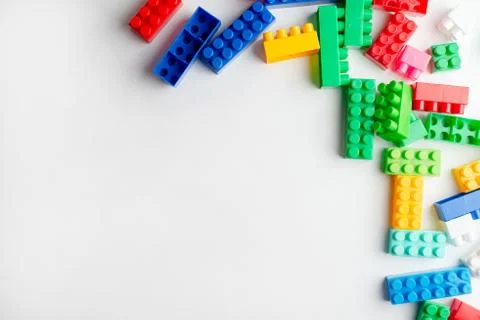 Kids development, Building blocks and construction Stock Photos
