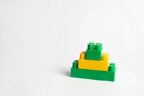 Kids development, Building blocks and construction Stock Photos