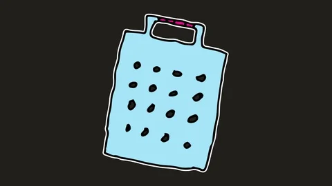 Kids drawing black screen with theme of grater Vídeos de archivo 103957935