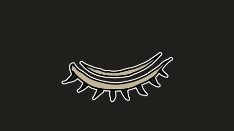 Kids drawing black screen with theme of eye Stock Footage 112693670