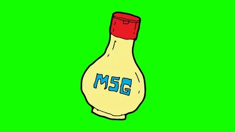 Kids drawing green screen with theme of msg Stock Footage 106850946
