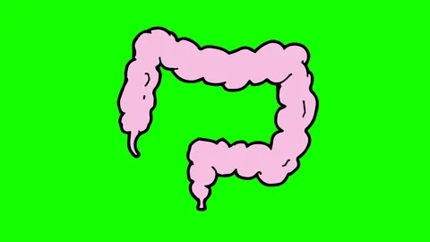 Kids drawing green screen with theme of colon Stock Footage 108216535