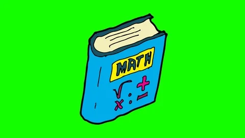 Kids drawing green screen with theme of book Stock Footage 108217215