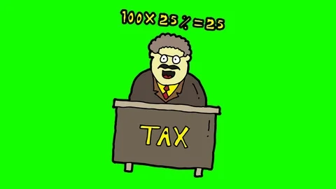 Kids drawing green screen with theme of tax consultant Stock Footage 112276877