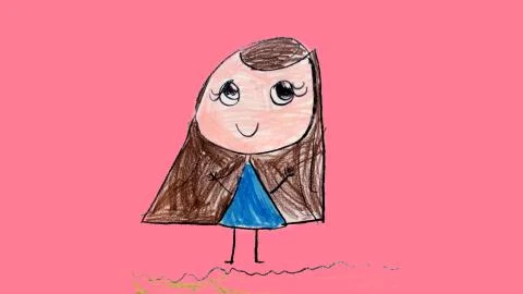 Kids drawing Stock Illustration