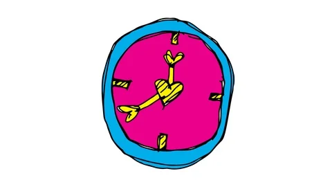 Kids drawing white screen with theme of love time Stock Footage 101844766