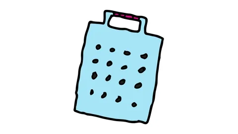 Kids drawing white screen with theme of grater Vídeos de archivo 103957925
