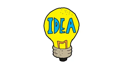 Kids drawing white screen with theme of idea Stock Footage 112823082