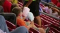 Kids Eating Cotton Candy HD Footage