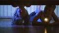 The kids with a flashlight looking under the bed. evening night time 4k or 4k+ Resolution