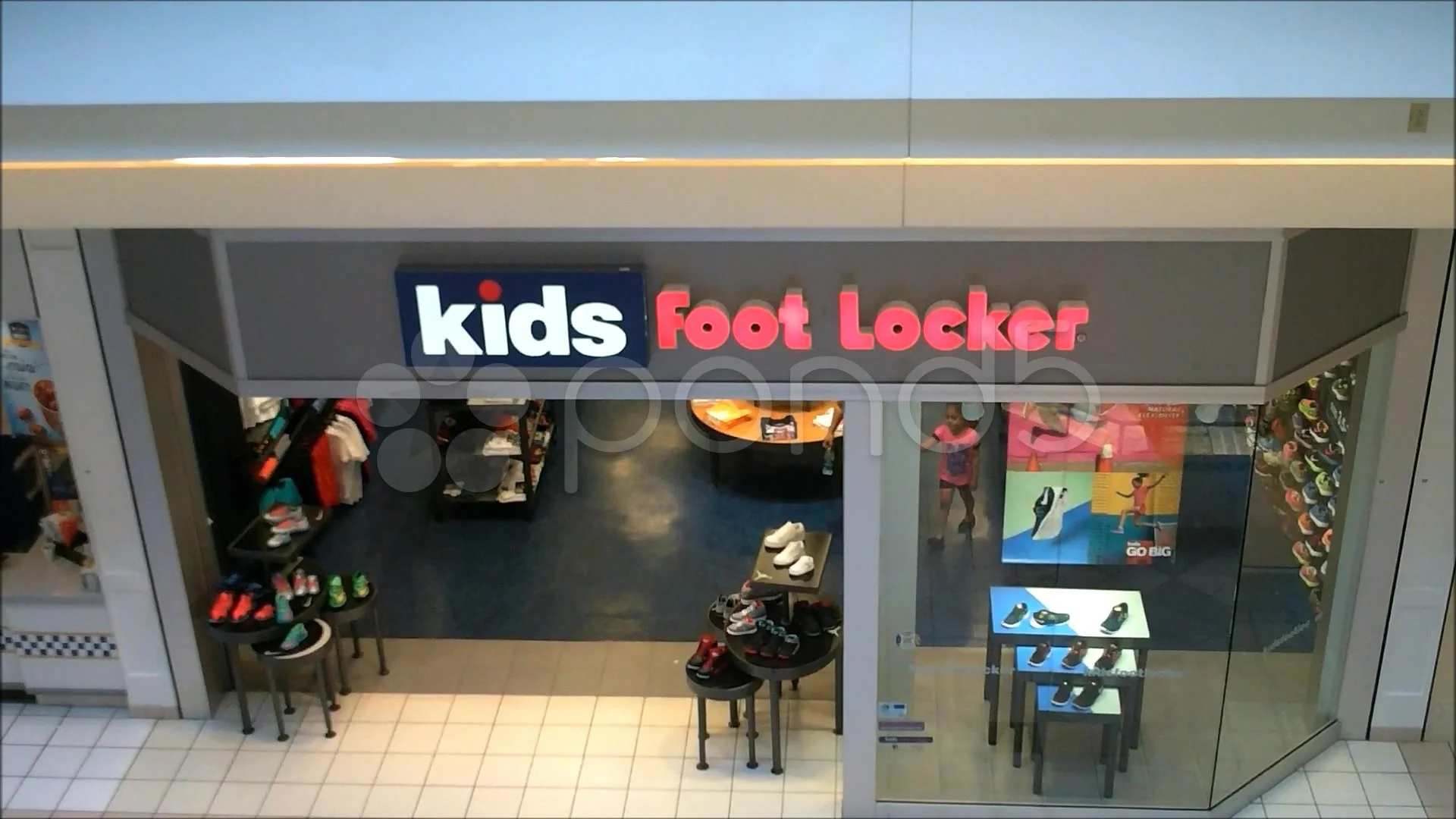 Kids Foot Locker Mall Entrance Stock