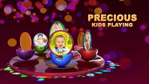 Kids Fun Memories 스톡 After Effects