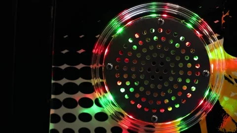 Kids game lights. Zone with arcade game machines Stock Footage 220554331