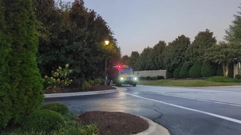 Kids is Getting on Bus, Ready to go to School on School Bus Transportation... Video stock 320323533