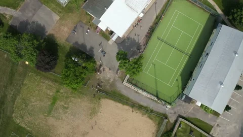 Kids going to school from above Video stock 155311948