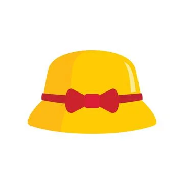 Kids Hat icon in flat style Stock Illustration