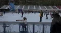 Kids ice-skating in Winter Village Park, New York City 4k or 4k+ Resolution