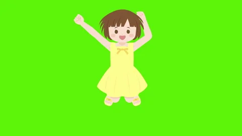 Kids jumping animation Video stock 137060970